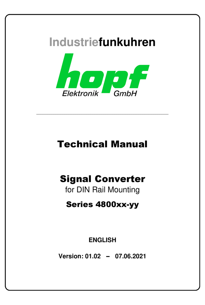 hopf 4800 Series Technical manual