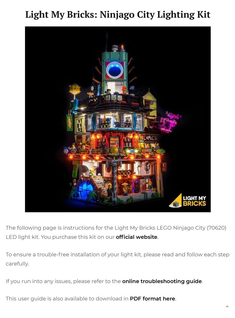 Lightmybricks LEGO Ninjago City 70620 Lighting Kit User manual