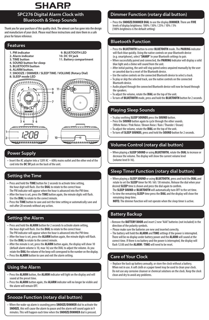 Sharp SPC276 User manual