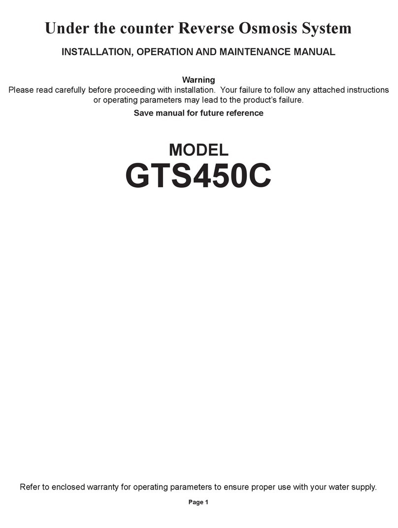 Watts GTS450C User manual