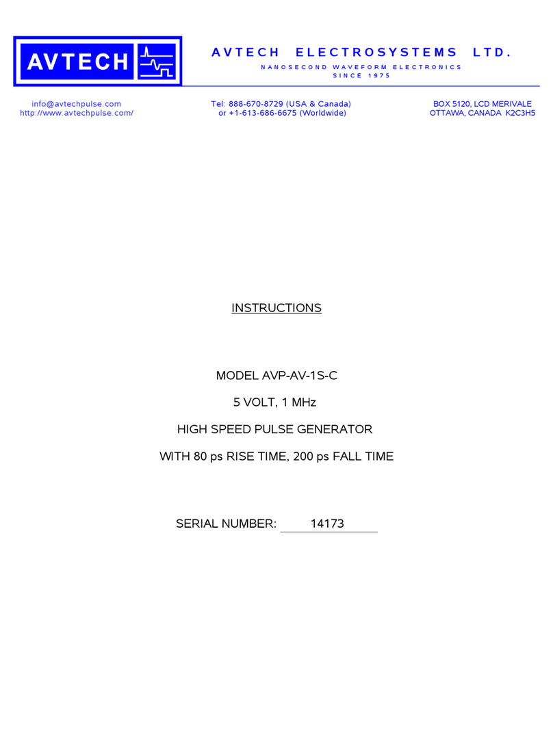 Avtech AVP-AV-1S-C User manual