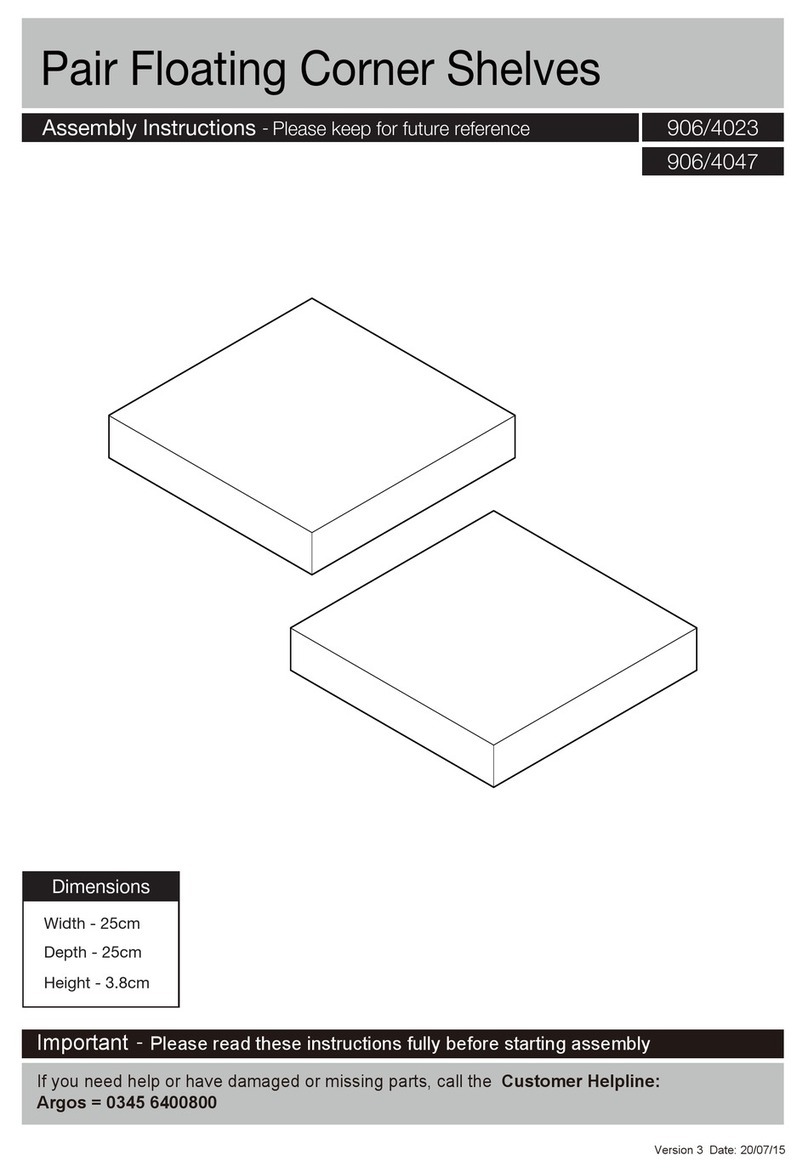 Argos 906/4023 Assembly instructions