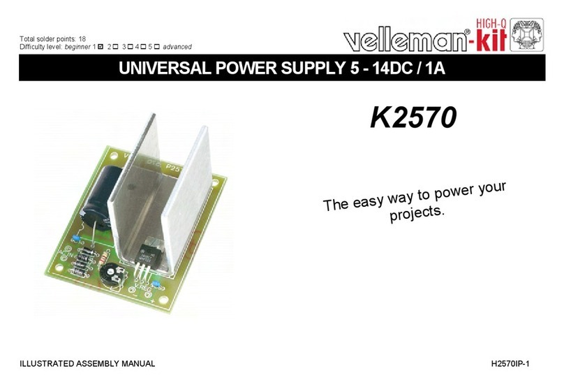 Velleman-Kit K2570 Illustrated assembly manual