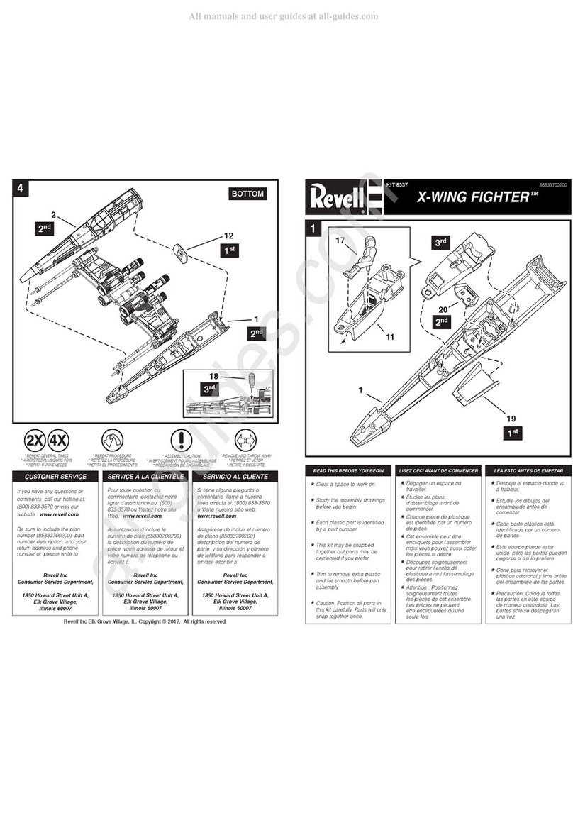 REVELL X-WING FIGHTER 8337 User manual