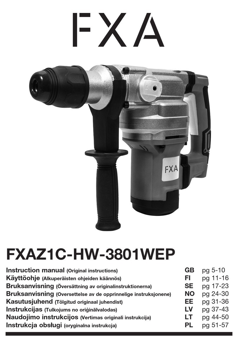 FXA FXAZ1C-HW-3801WEP instruction manual