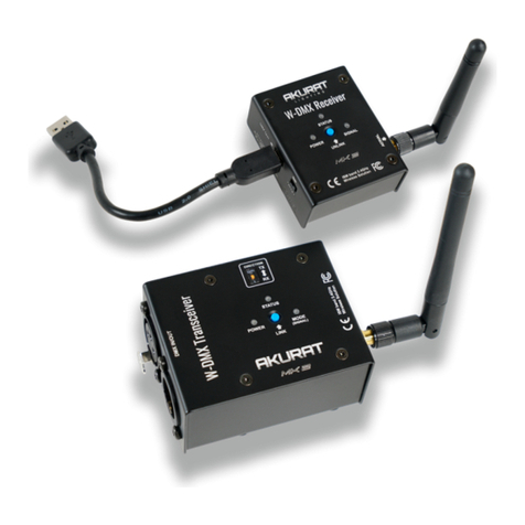 Akurat lighting W-DMX user guide