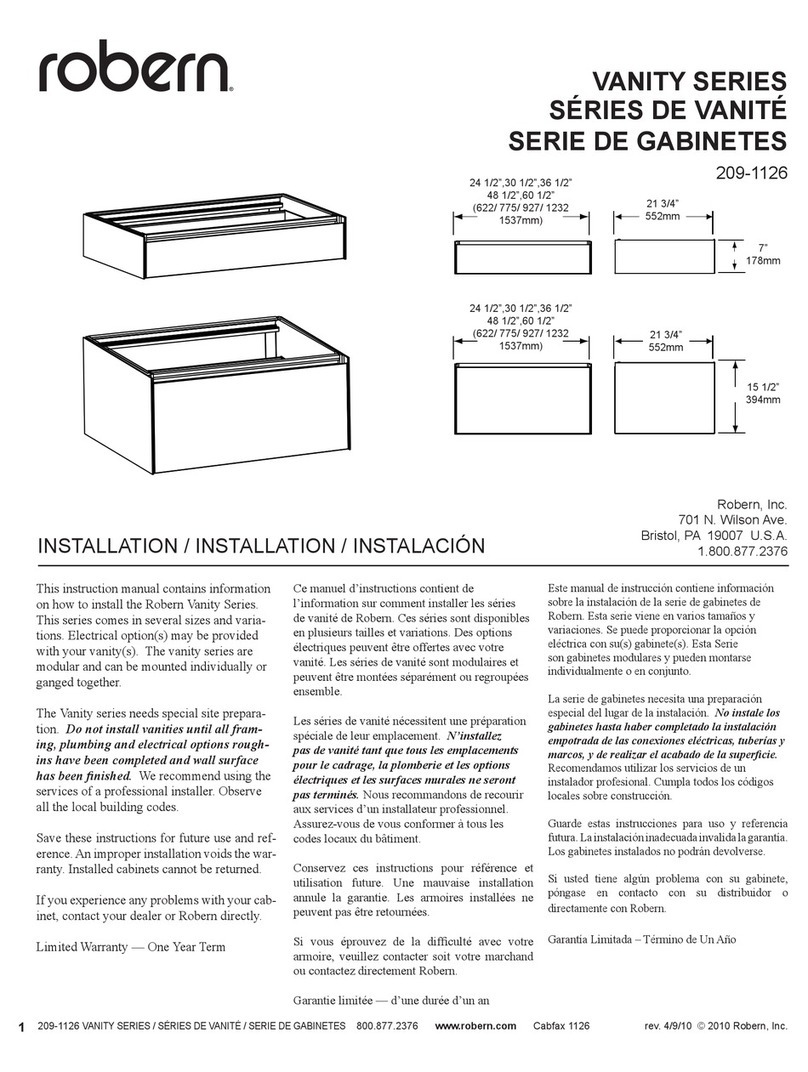 Robern VANITY Series User manual