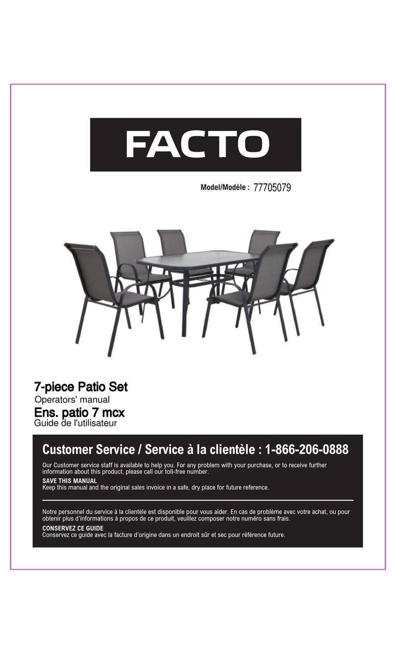 FACTO 77705079 Operator's manual