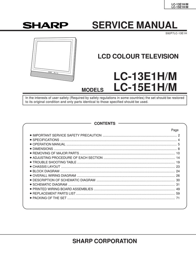 Sharp LC-13E1H User manual Sharp LC-13E1H User manual