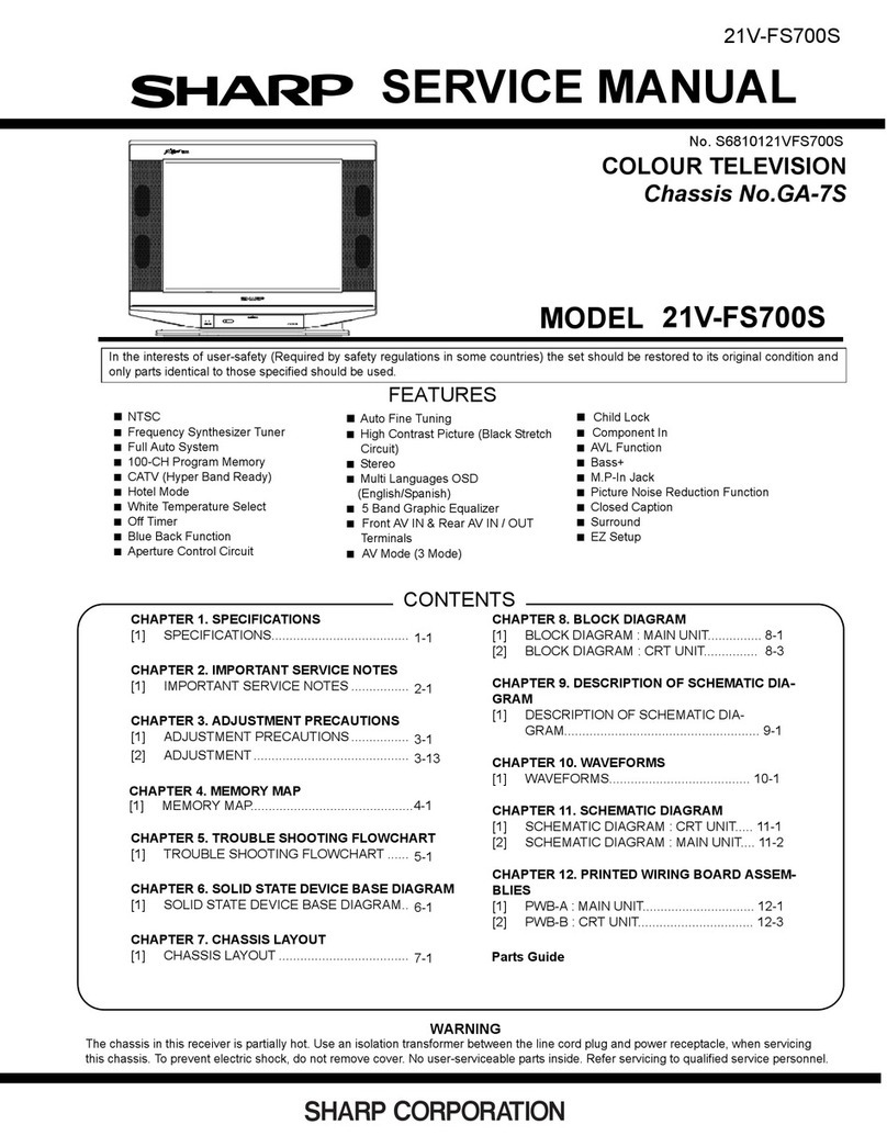 Sharp 21V-FS700S User manual Sharp 21V-FS700S User manual