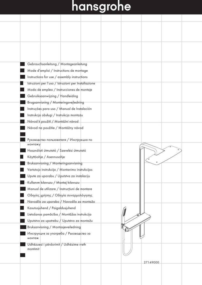 Hans Grohe Raindance E Showerpipe 27149000 Instructions for use/assembly instructions Hans Grohe Raindance E Showerpipe 27149000 Instructions for use/assembly instructions