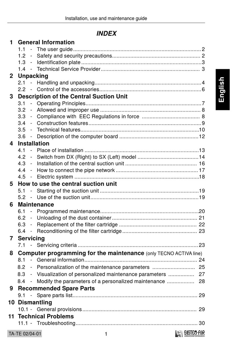 SISTEM AIR MINI TE Installation and operating instructions SISTEM AIR MINI TE Installation and operating instructions