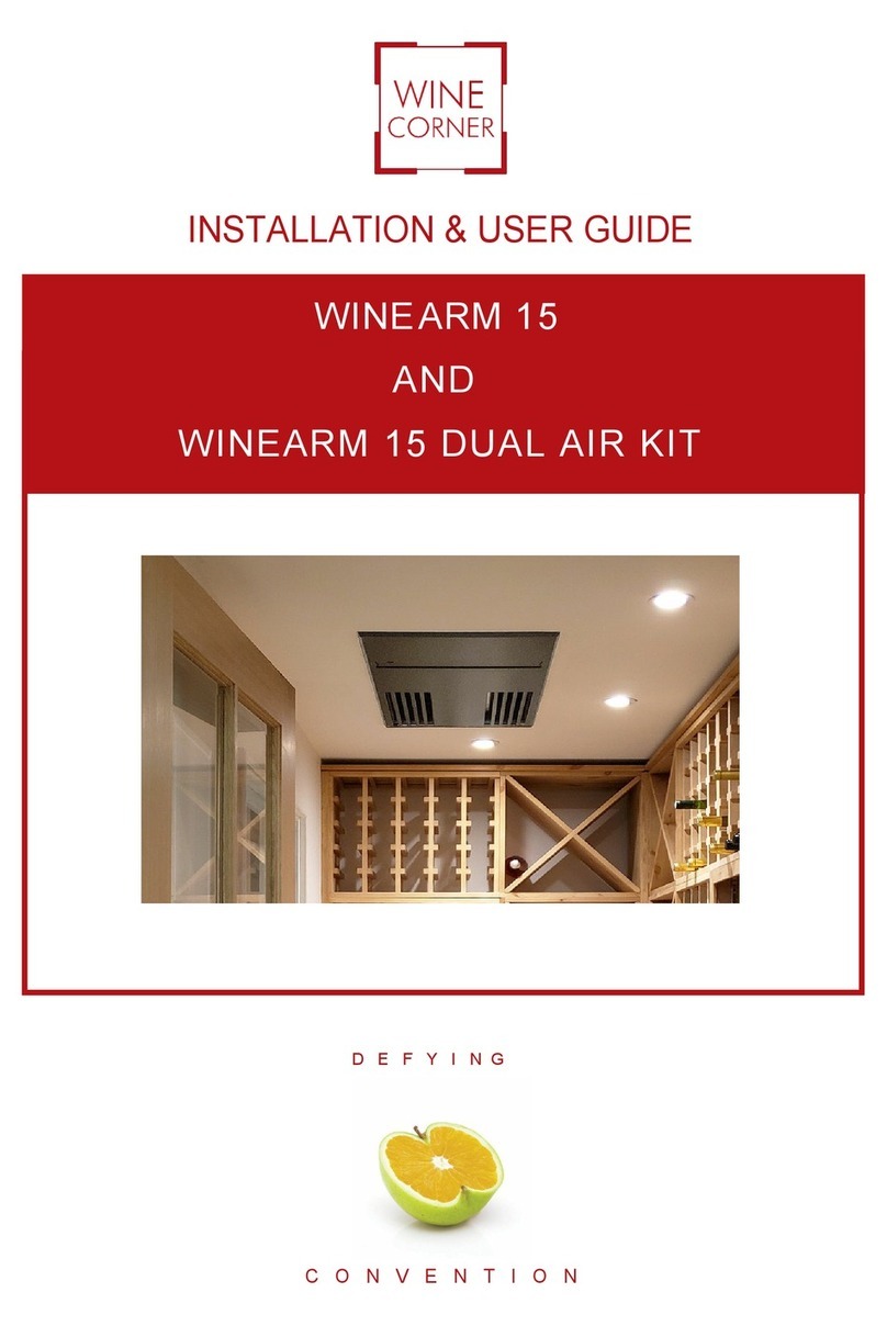 Wine Corner WINEMASTER WINE ARM 15 Operation manual