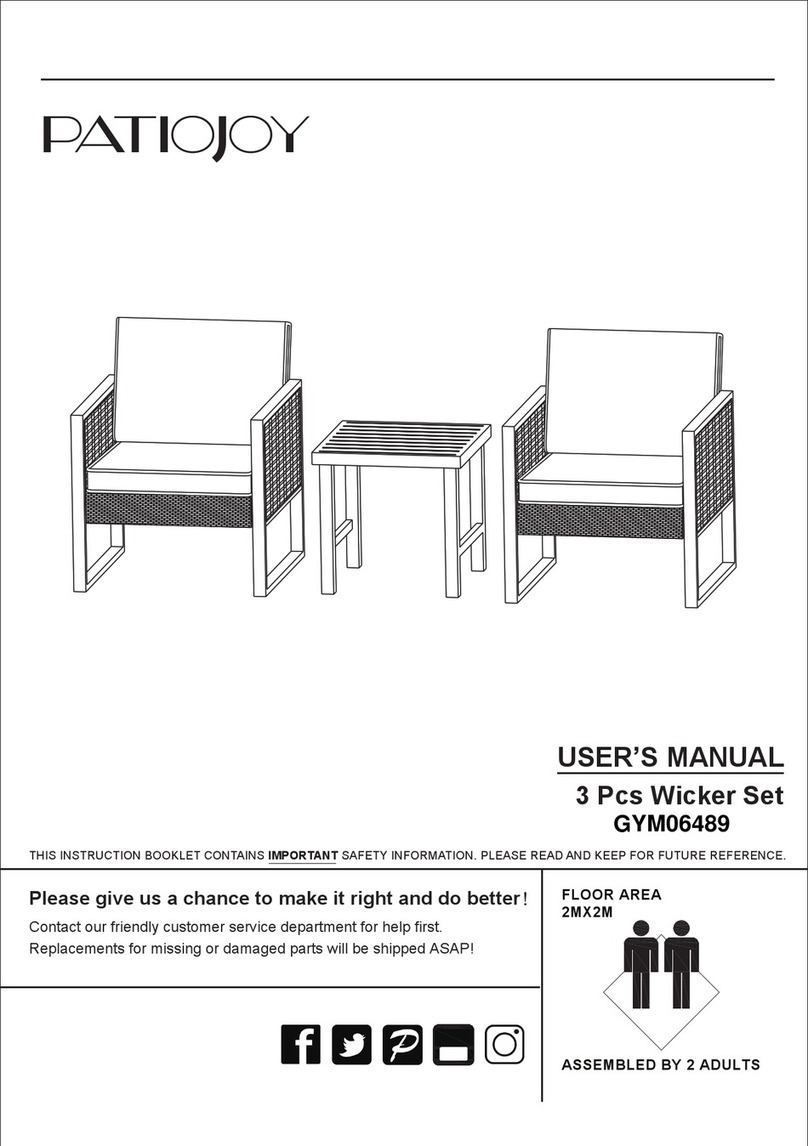 Gymax Patiojoy GYM06489 user manual