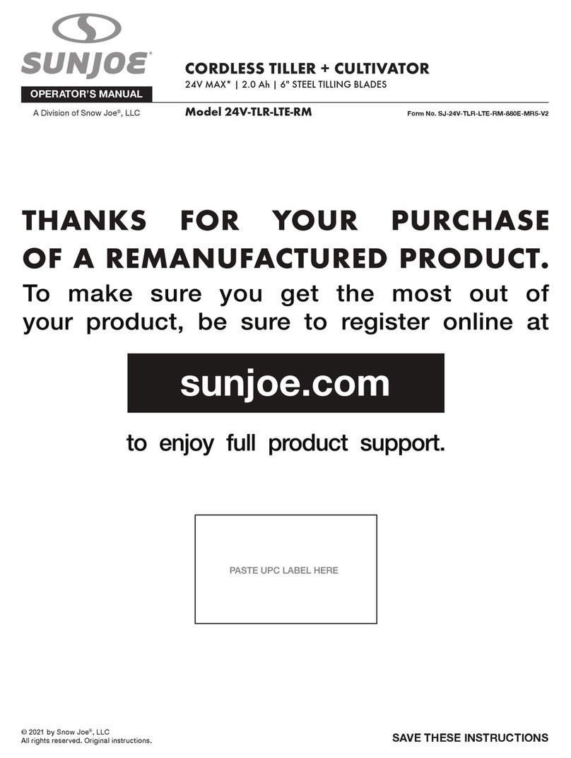 sunjoe 24V-TLR-LTE-RM User manual