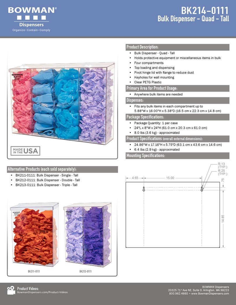 BOWMAN BK214-0111 quick start guide