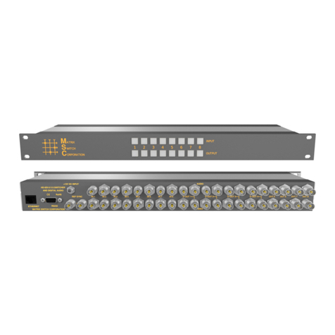 Matrix Switch Corporation MSC-HD88DEL User manual