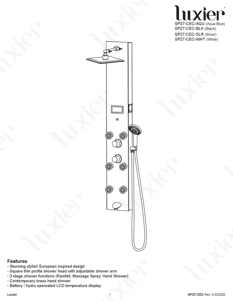 Luxier SP27-CEC-AQU User manual