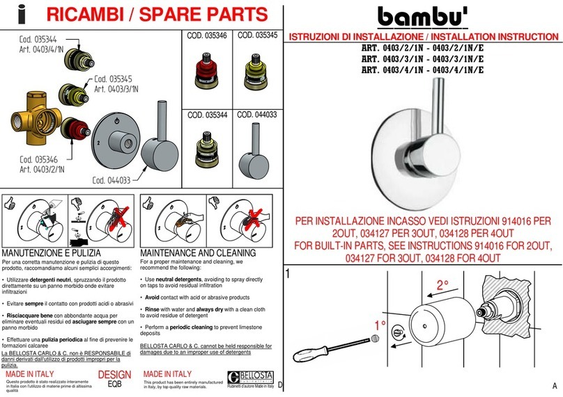 BELLOSTA bambu 0403/2/1N Installation instruction