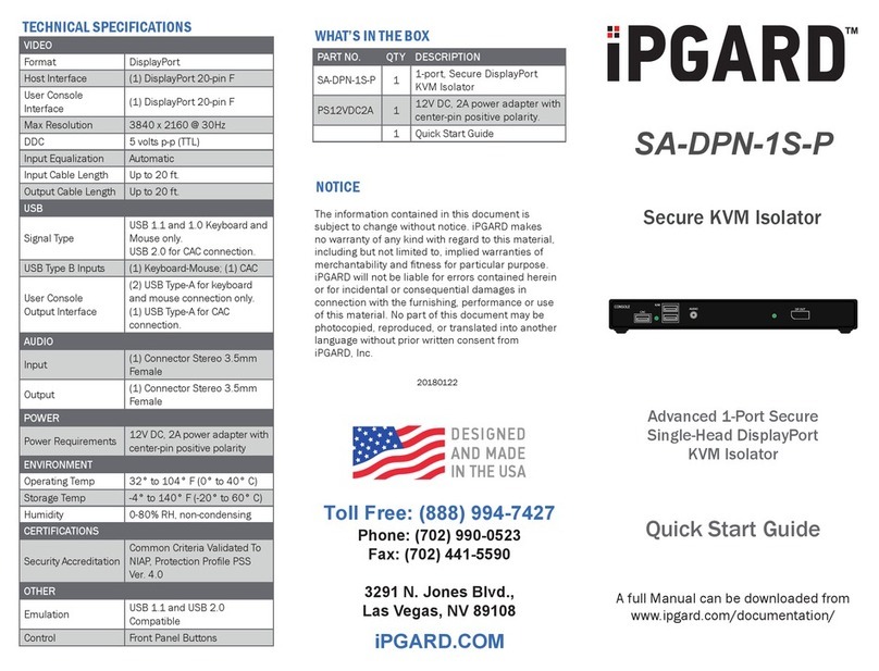 IPGARD SA-DPN-1S-P quick start guide