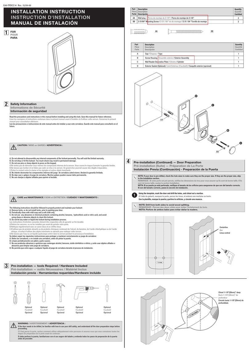 Pamex KT-WRP Installation instruction