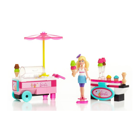 Mega Bloks Barbie Build'n Play Ice Cream Cart manual