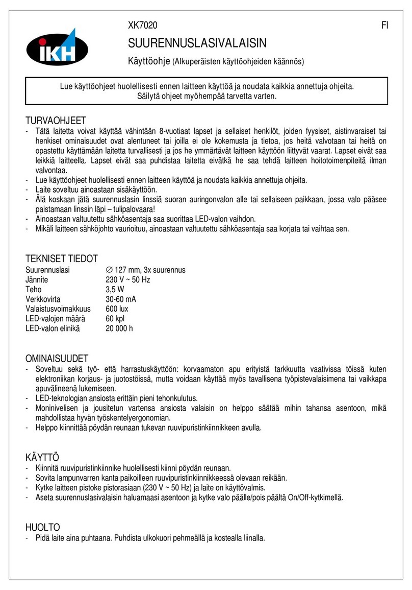 IKH XK7020 instruction manual