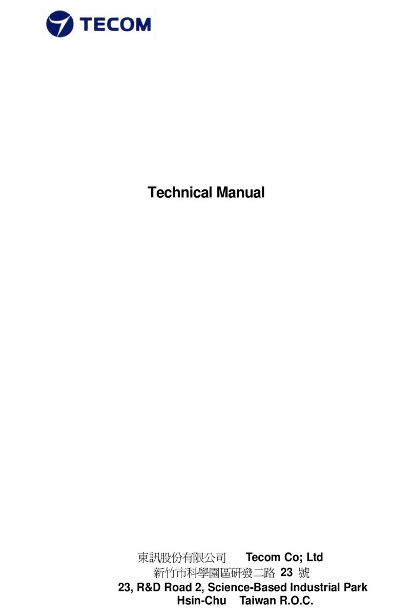 TECOM A330 Technical manual