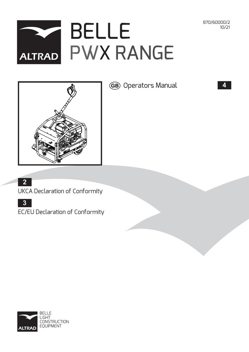 Altrad BELLE Operator's manual