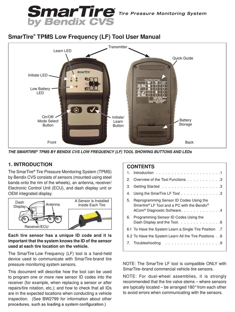 Bendix CVS SmarTire TPMS User manual