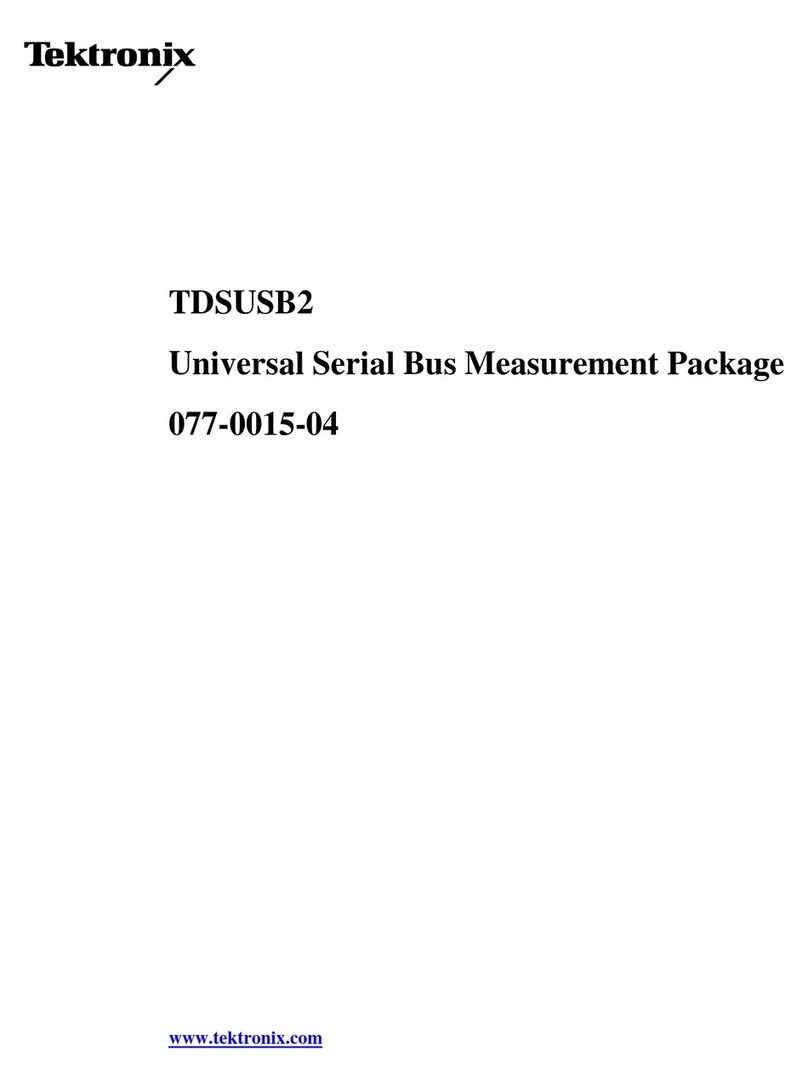 Tektronix TDS5032 User manual Tektronix TDS5032 User manual