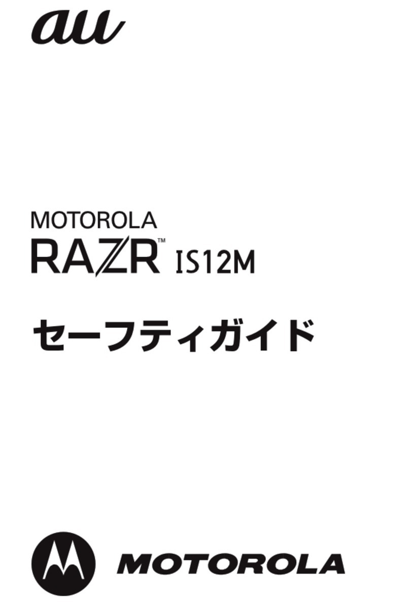 Motorola Razr IS12M User manual Motorola Razr IS12M User manual