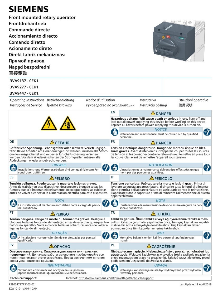 Siemens 3VA9137-0EK1 User manual Siemens 3VA9137-0EK1 User manual