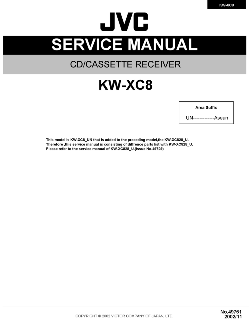 JVC KW-XC8 User manual