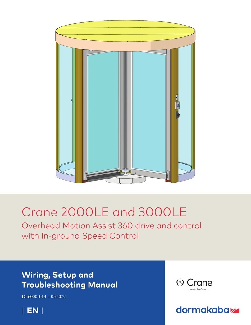 Dormakaba Crane 2000LE Wiring, Setup and Troubleshooting Manual Dormakaba Crane 2000LE Wiring, Setup and Troubleshooting Manual