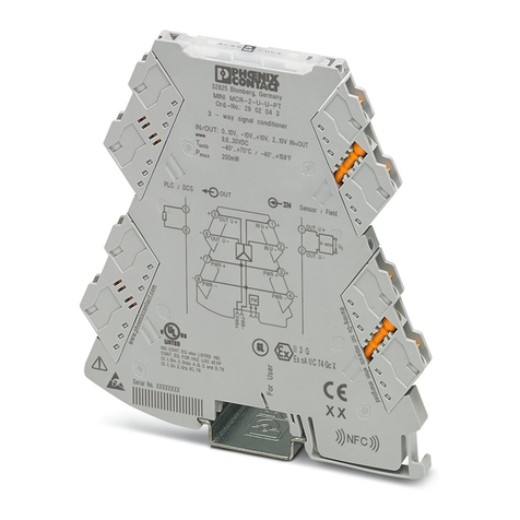 Phoenix Contact MINI MCR-2-U-U Installtion Guide