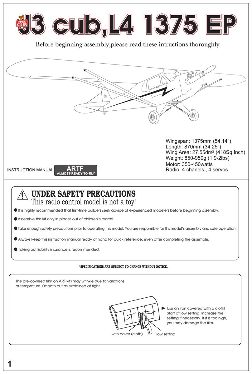 Vmar J3 Piper Cub L4 1375 EP User manual