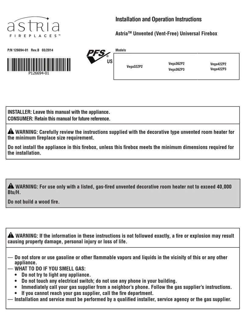 Astria Vega36ZP2 Owner's manual