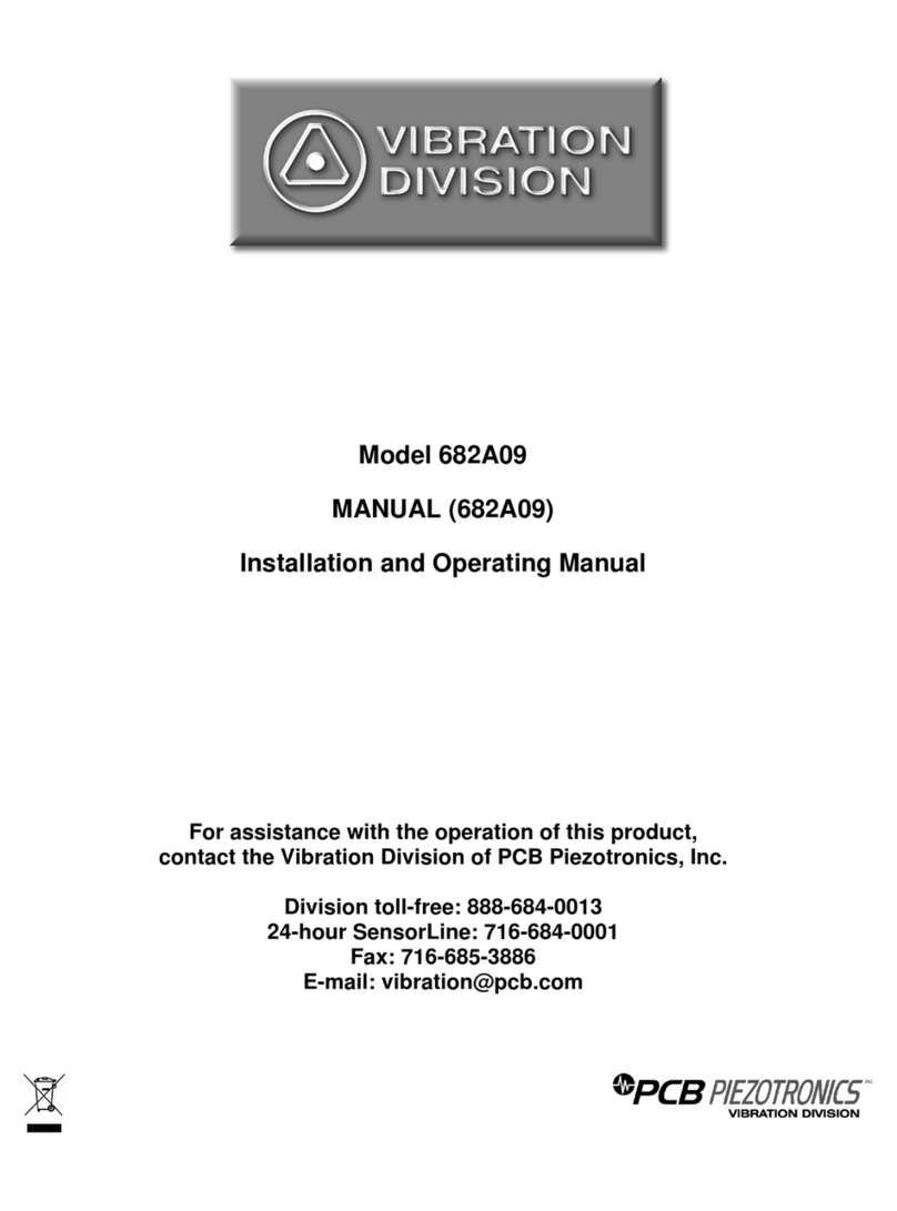 PCB Piezotronics Vibration Division 682A09 User manual