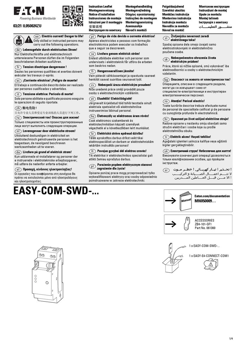 Eaton EASY-COM-SWD Series Manual