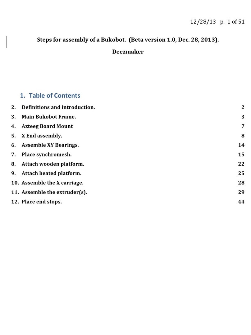 Deezmaker Bukobot User manual