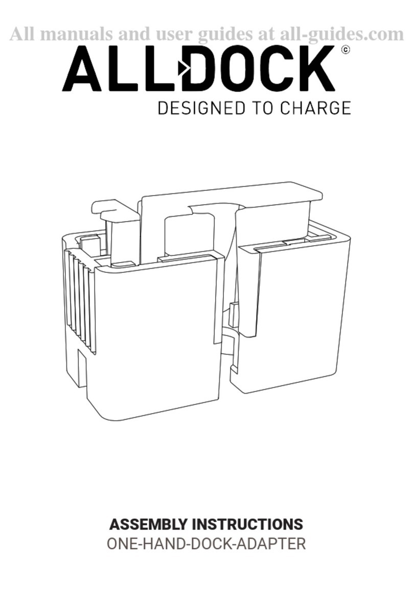 ALLDOCK ONE-HAND-DOCK-ADAPTER Assembly instructions