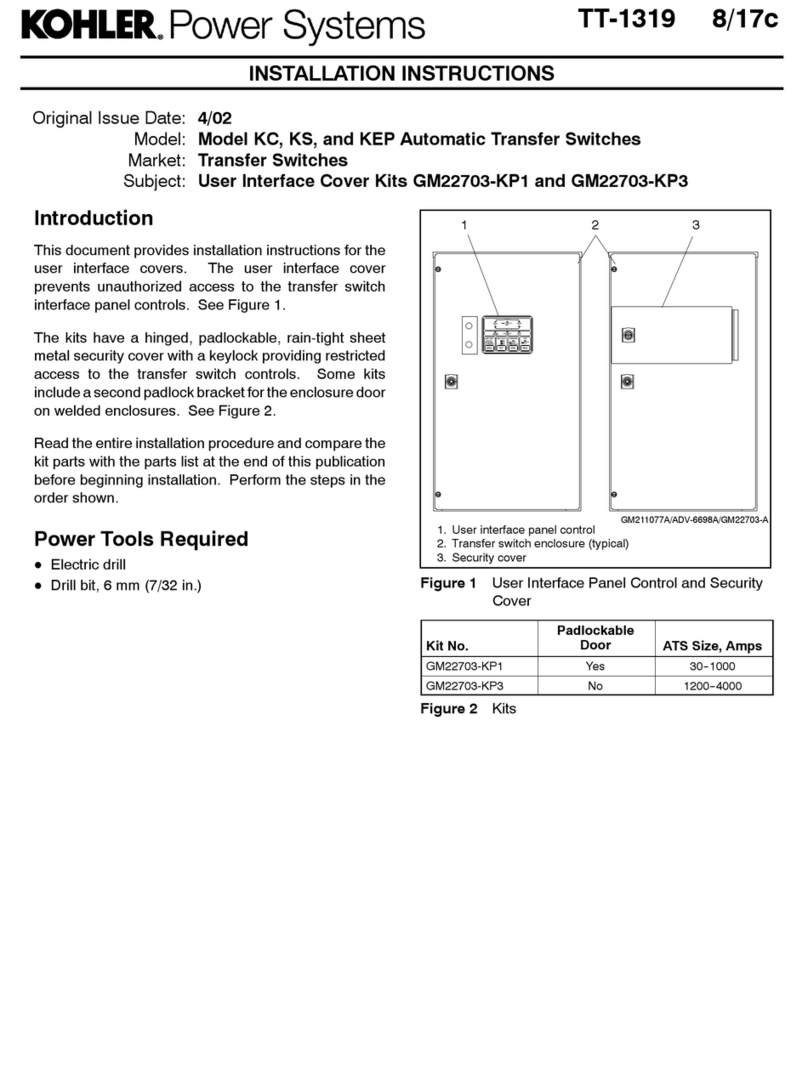 Kohler KEP installation instructions