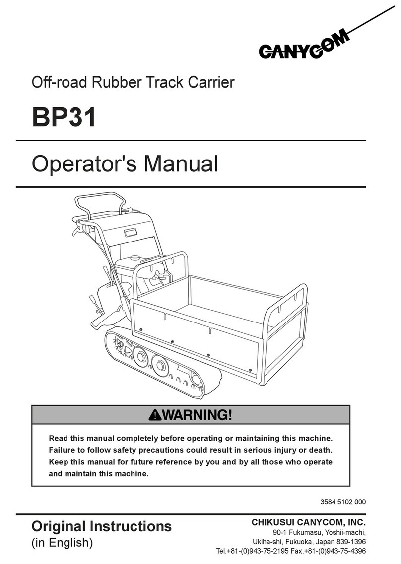 CanyCom BP31 Operator's manual
