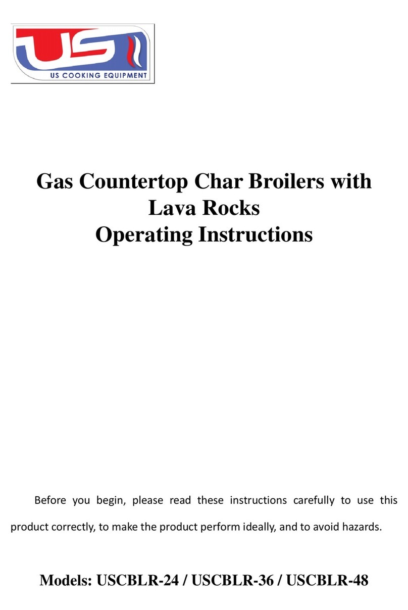 US COOKING EQUIPMENT USCBLR-24 operating instructions