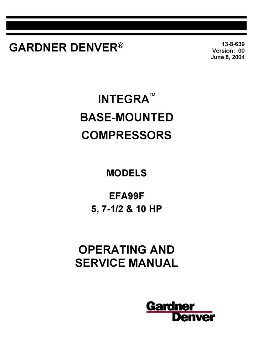 Gardner Denver INTEGRA EFA99F Operating and service manual