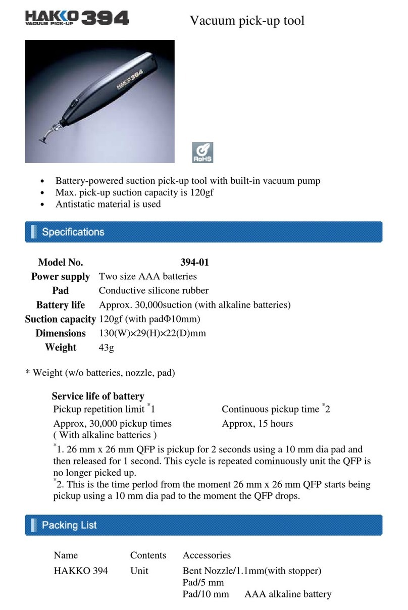Hakko Electronics 394-01 manual