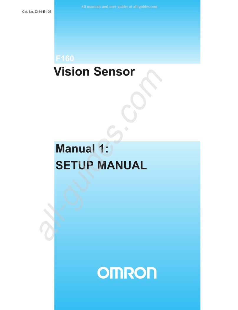 Omron F160 Vision Sensor Setup manual