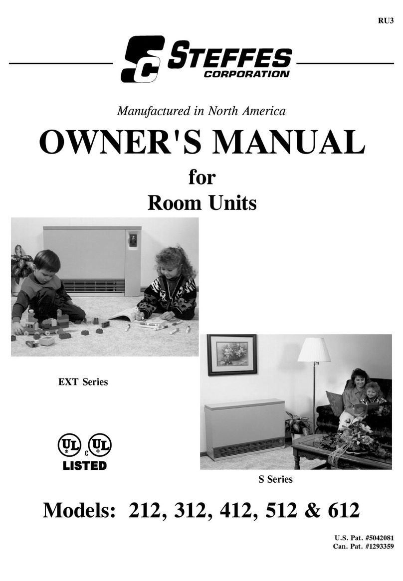 Steffes 212 User manual