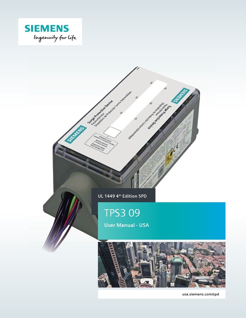 Siemens TPS3 09 Series User manual